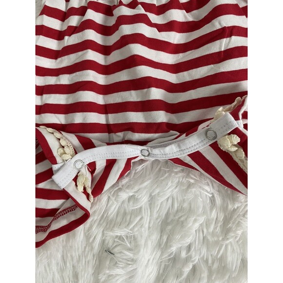 UNIQUEONE Girls Romper 4th Of July Flag Blue Stars Strips Size 18-24 Months - Picture 5 of 10